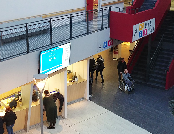 Grand Hôpital de Charleroi digital signage