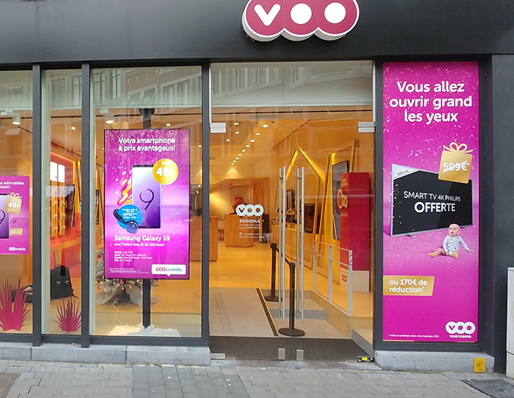 voo shop digital signage